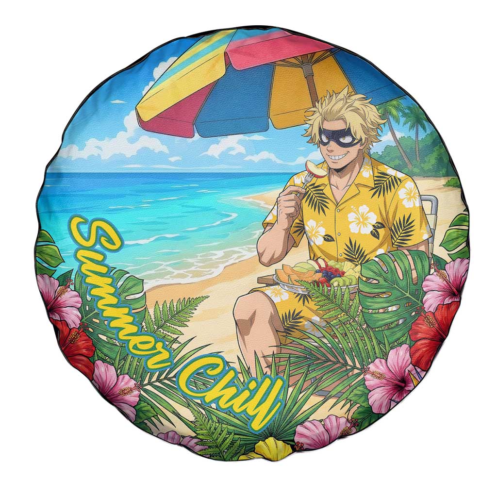 Taishiro Toyomitsu Summer Chill Spare Tire Cover Tropical Anime Picnic Scene