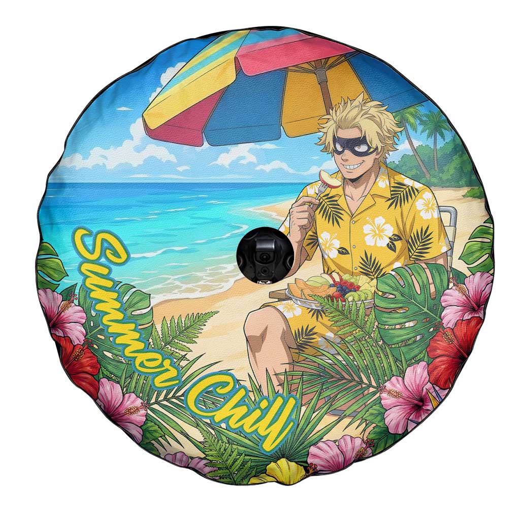 Taishiro Toyomitsu Summer Chill Spare Tire Cover Tropical Anime Picnic Scene