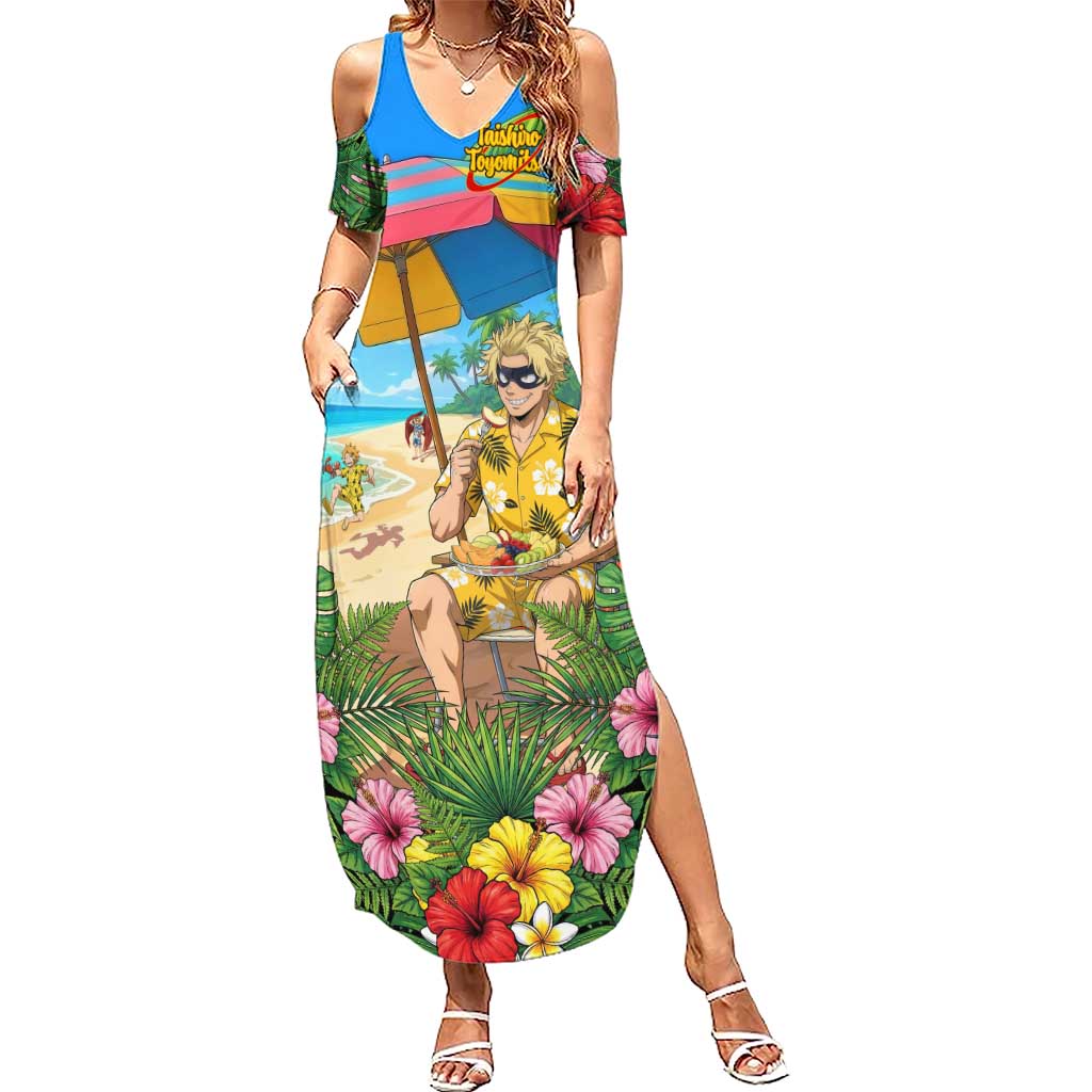 Taishiro Toyomitsu Summer Chill Summer Maxi Dress Tropical Anime Picnic Scene