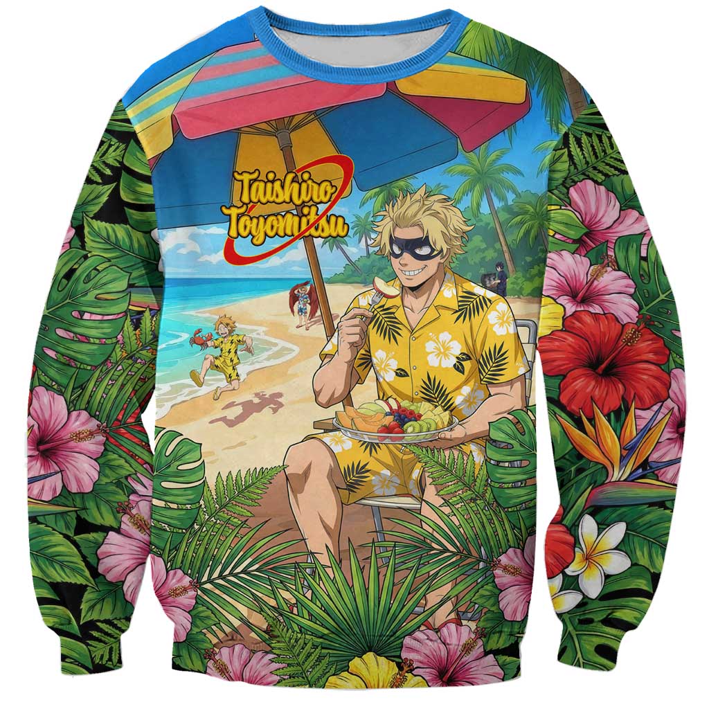 Taishiro Toyomitsu Summer Chill Sweatshirt Tropical Anime Picnic Scene
