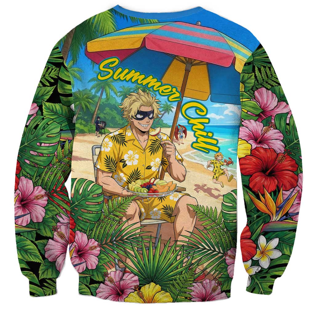Taishiro Toyomitsu Summer Chill Sweatshirt Tropical Anime Picnic Scene