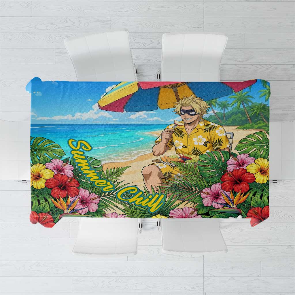 Taishiro Toyomitsu Summer Chill Tablecloth Tropical Anime Picnic Scene