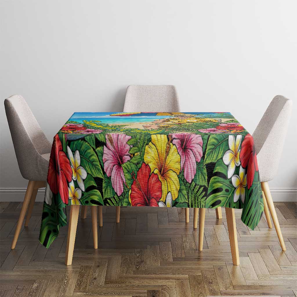 Taishiro Toyomitsu Summer Chill Tablecloth Tropical Anime Picnic Scene