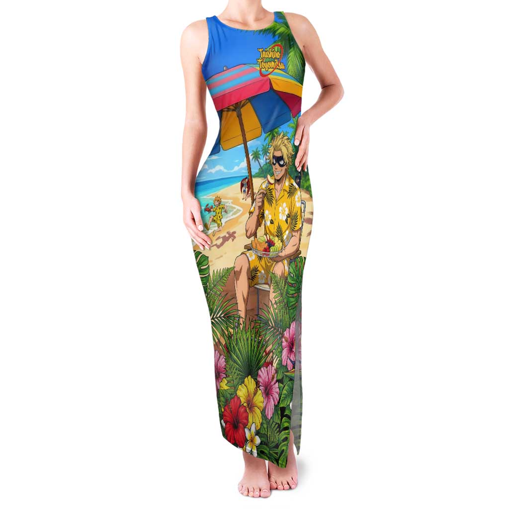 Taishiro Toyomitsu Summer Chill Tank Maxi Dress Tropical Anime Picnic Scene
