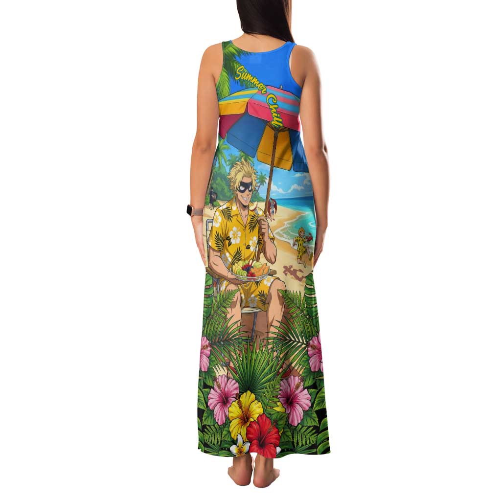 Taishiro Toyomitsu Summer Chill Tank Maxi Dress Tropical Anime Picnic Scene