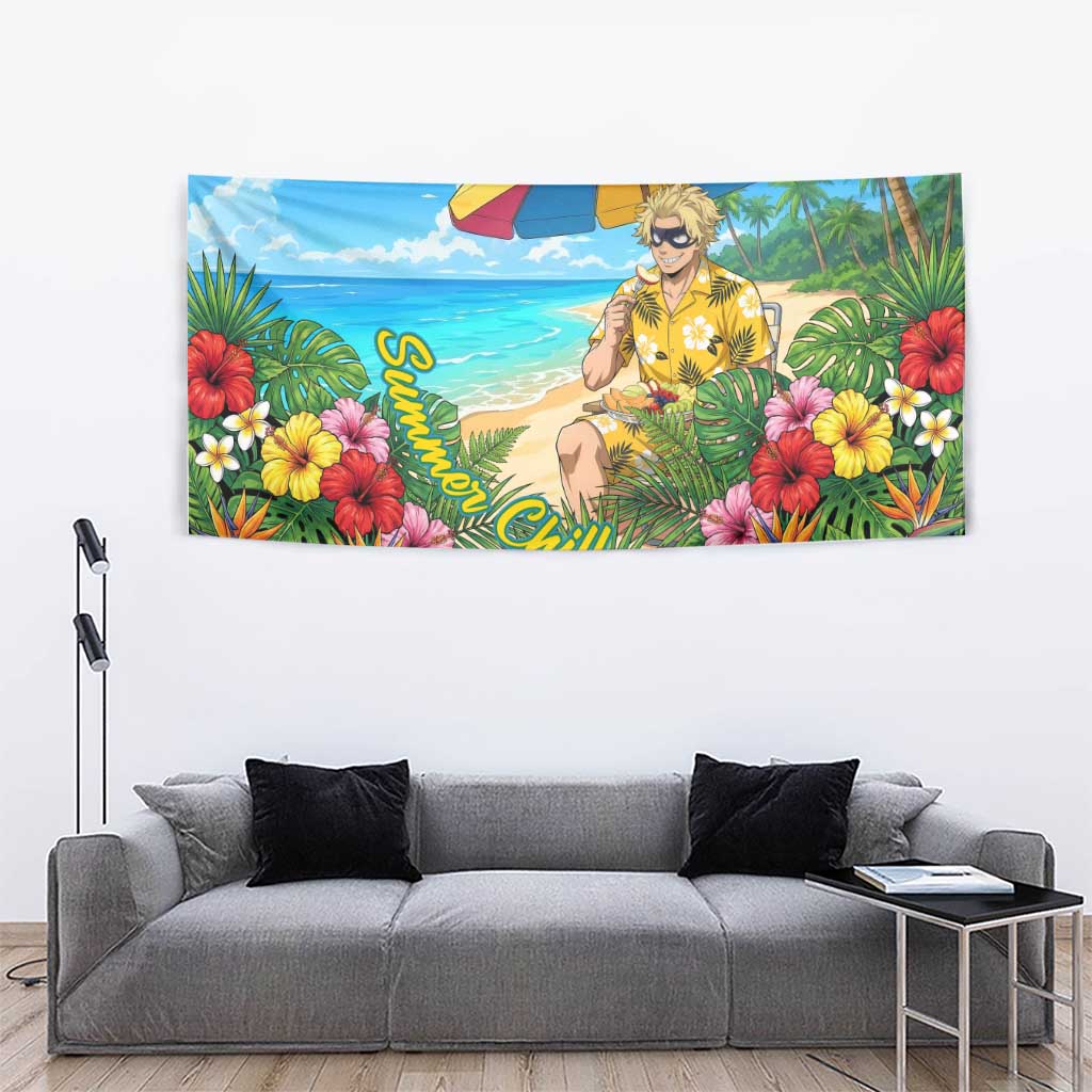 Taishiro Toyomitsu Summer Chill Tapestry Tropical Anime Picnic Scene