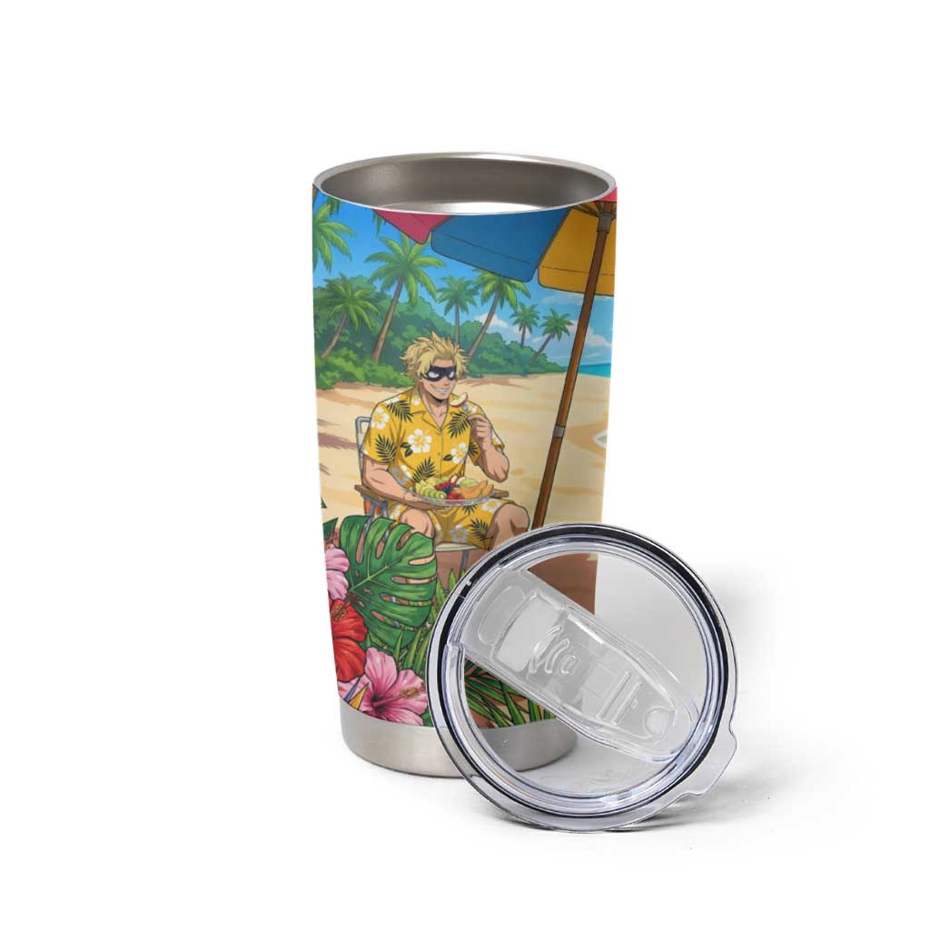 Taishiro Toyomitsu Summer Chill Tumbler Cup Tropical Anime Picnic Scene