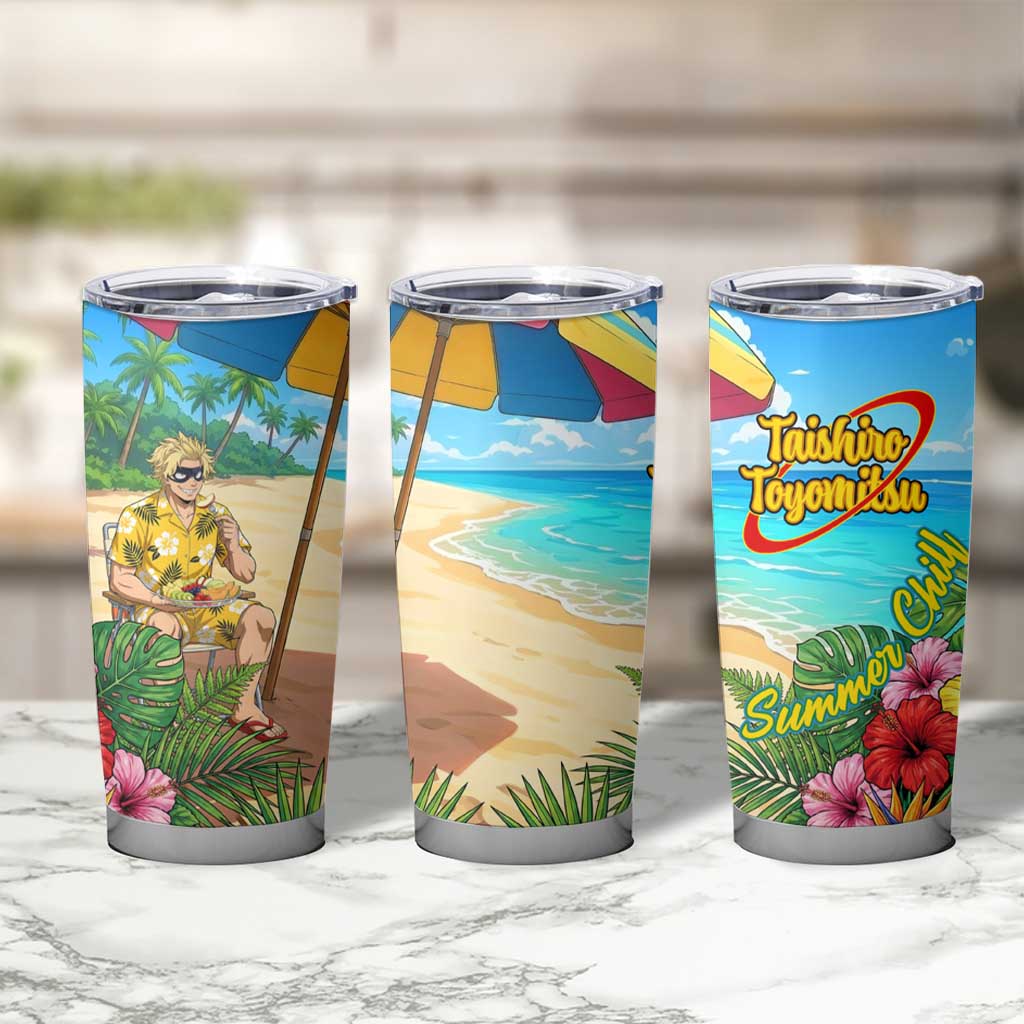 Taishiro Toyomitsu Summer Chill Tumbler Cup Tropical Anime Picnic Scene
