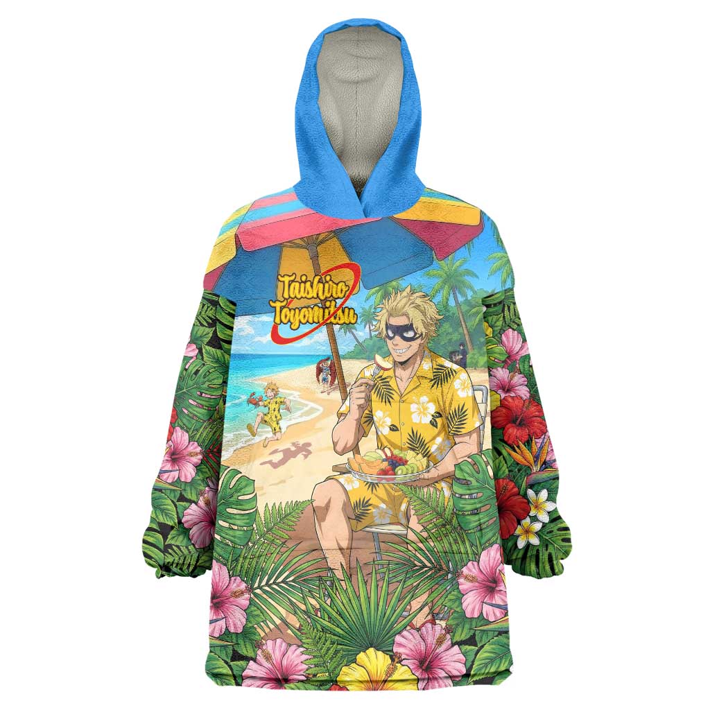 Taishiro Toyomitsu Summer Chill Wearable Blanket Hoodie Tropical Anime Picnic Scene