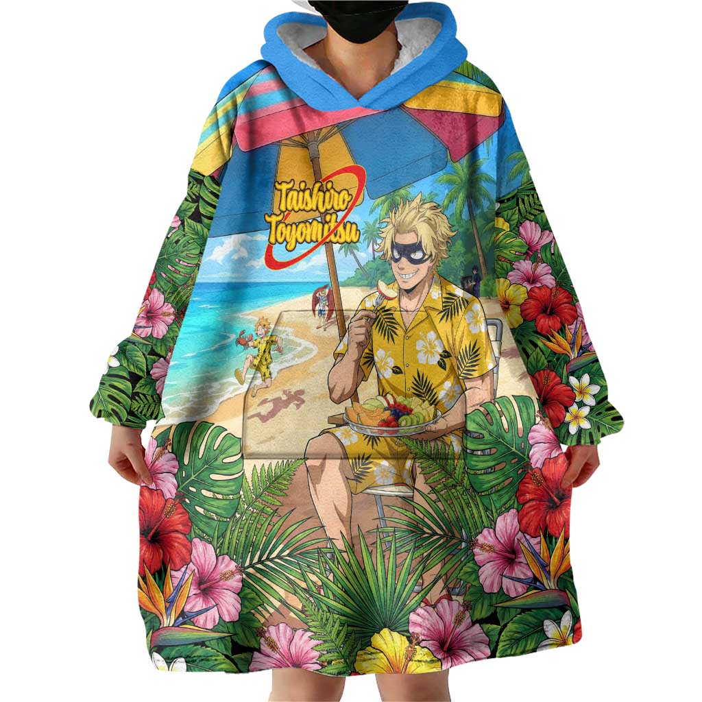 Taishiro Toyomitsu Summer Chill Wearable Blanket Hoodie Tropical Anime Picnic Scene