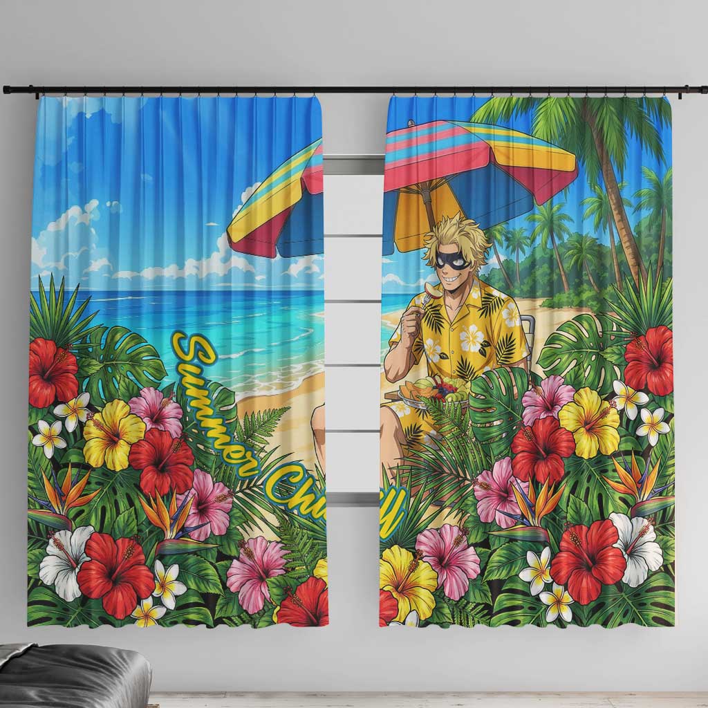 Taishiro Toyomitsu Summer Chill Window Curtain Tropical Anime Picnic Scene