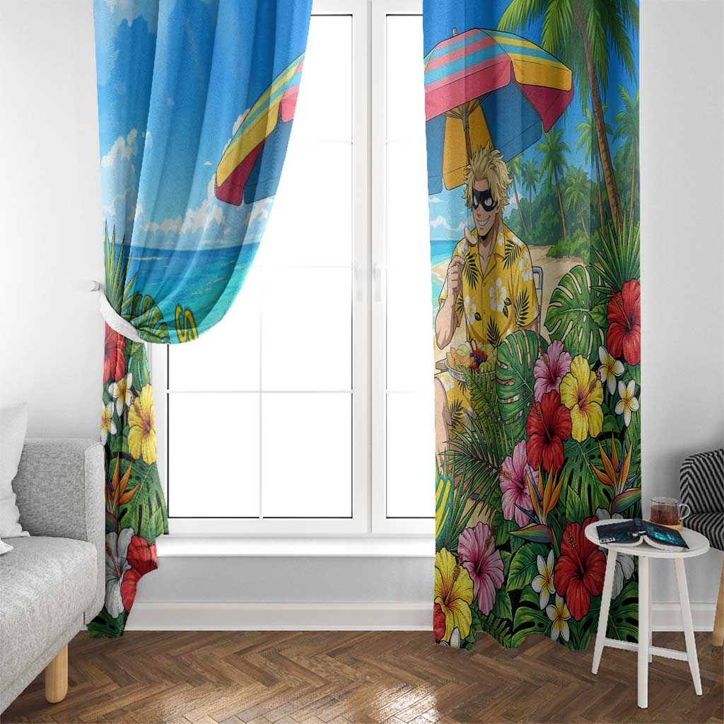 Taishiro Toyomitsu Summer Chill Window Curtain Tropical Anime Picnic Scene