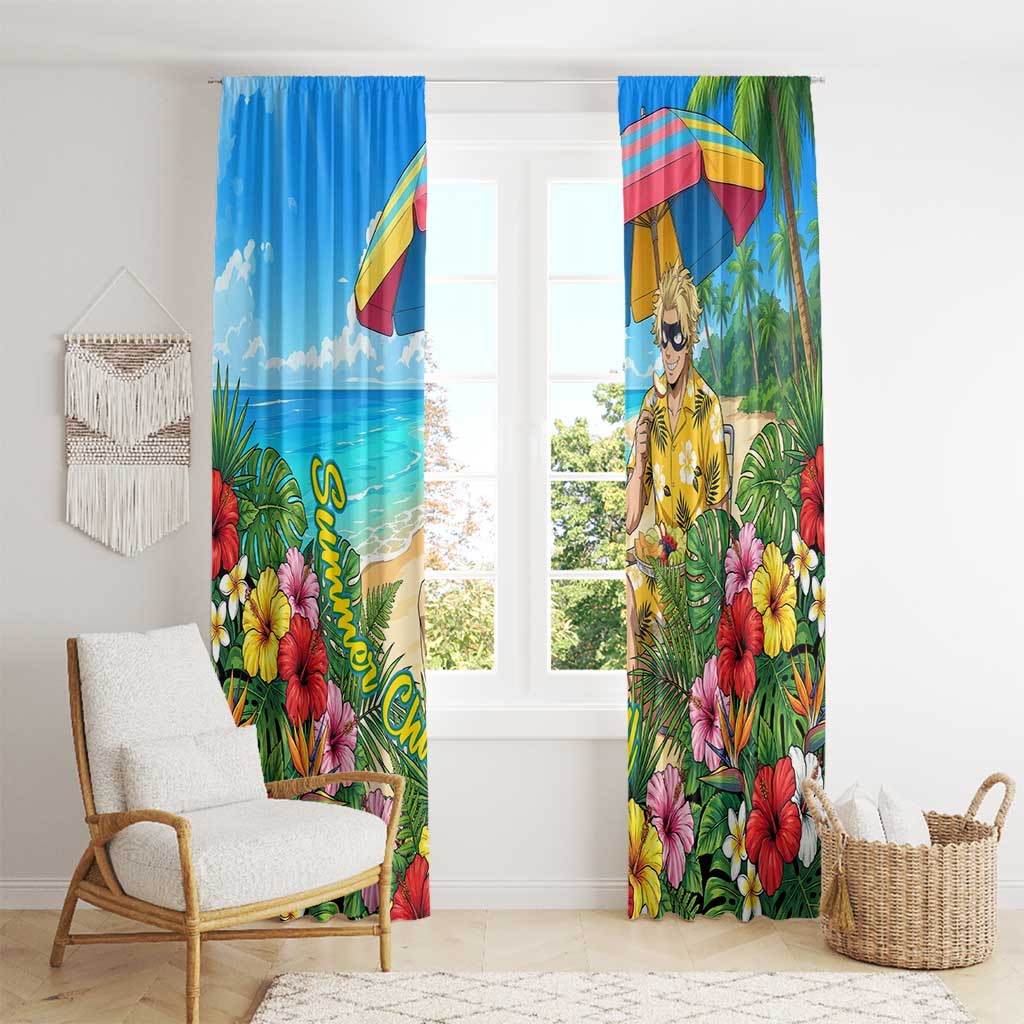 Taishiro Toyomitsu Summer Chill Window Curtain Tropical Anime Picnic Scene