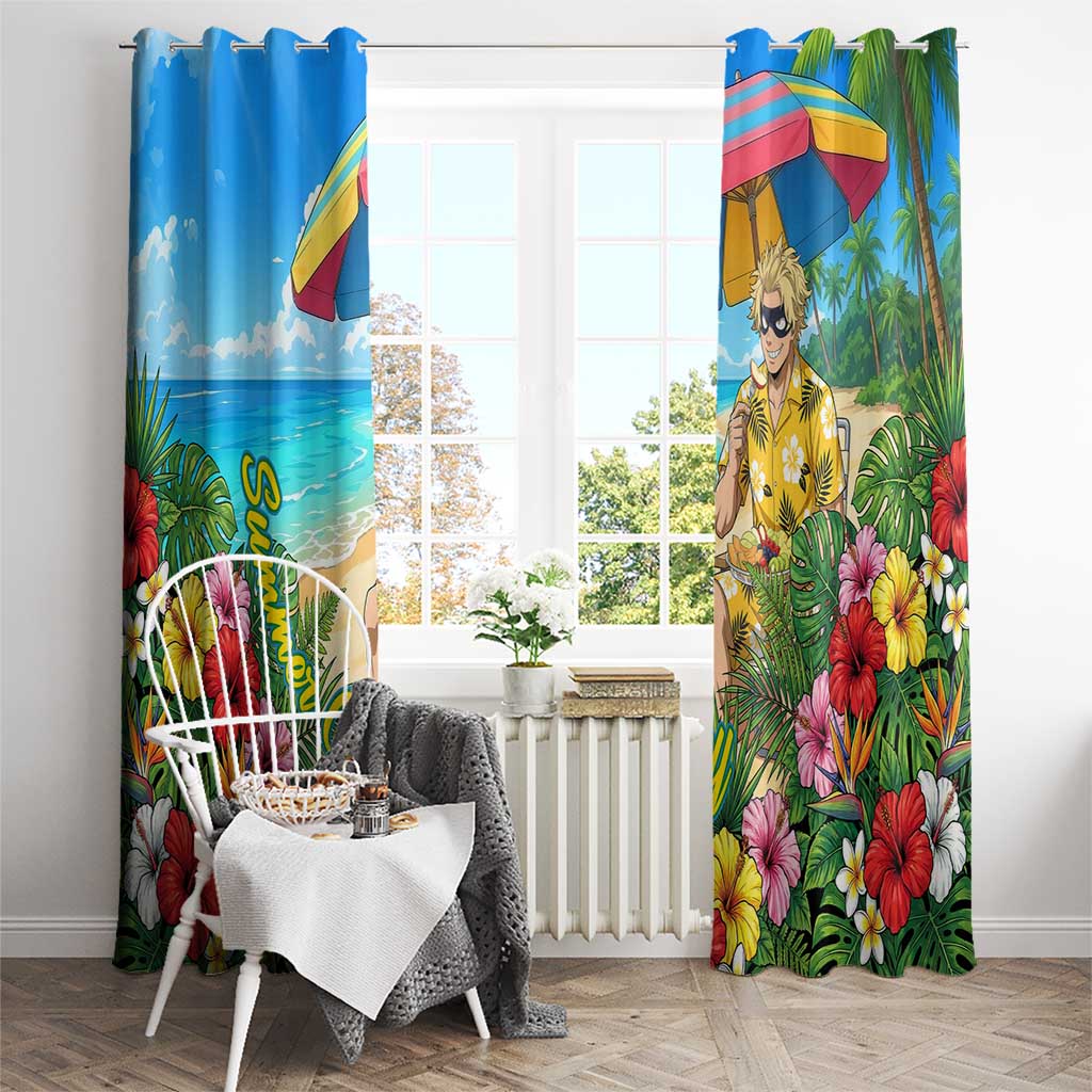 Taishiro Toyomitsu Summer Chill Window Curtain Tropical Anime Picnic Scene