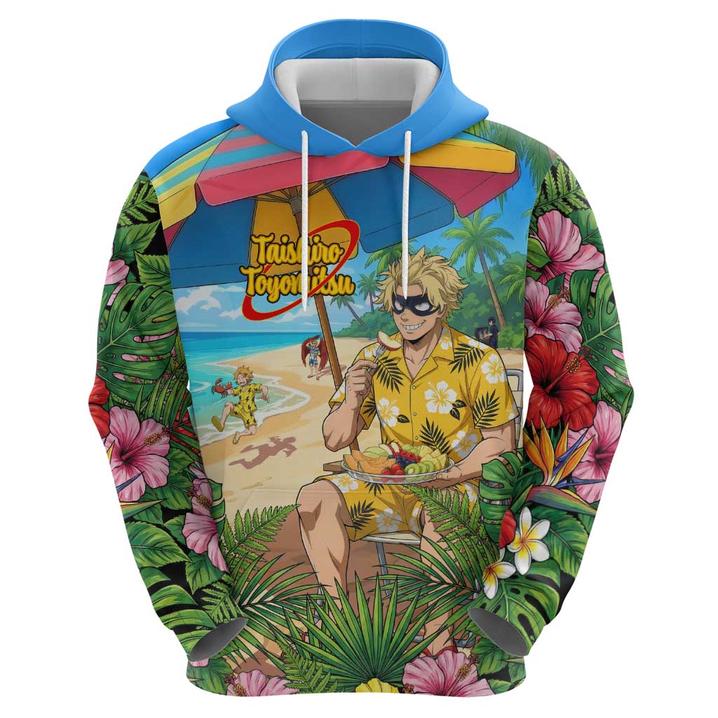 Taishiro Toyomitsu Summer Chill Zip Hoodie Tropical Anime Picnic Scene