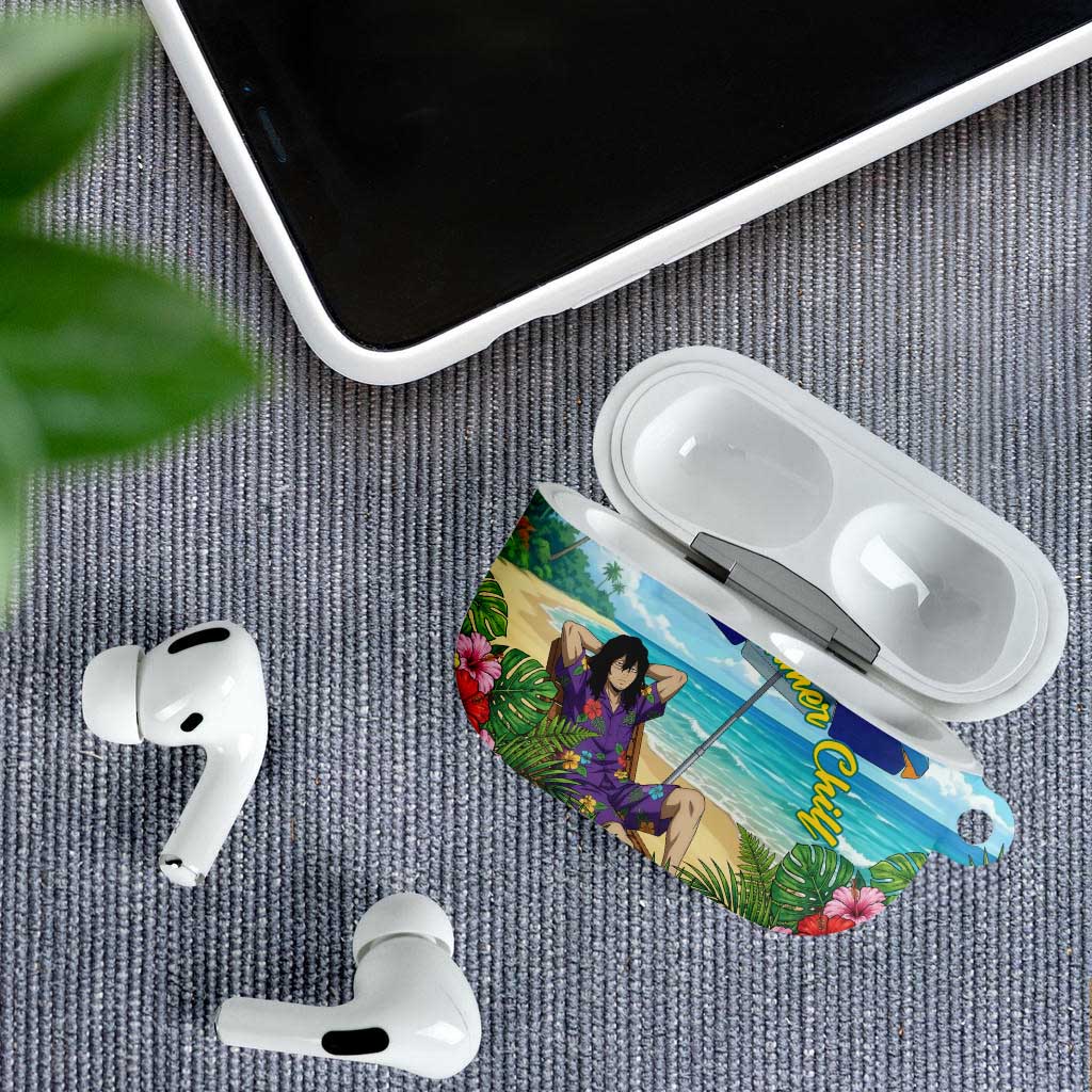 Shouta Aizawa Summer Chill AirPods Case Tropical Anime Relaxation Vibes