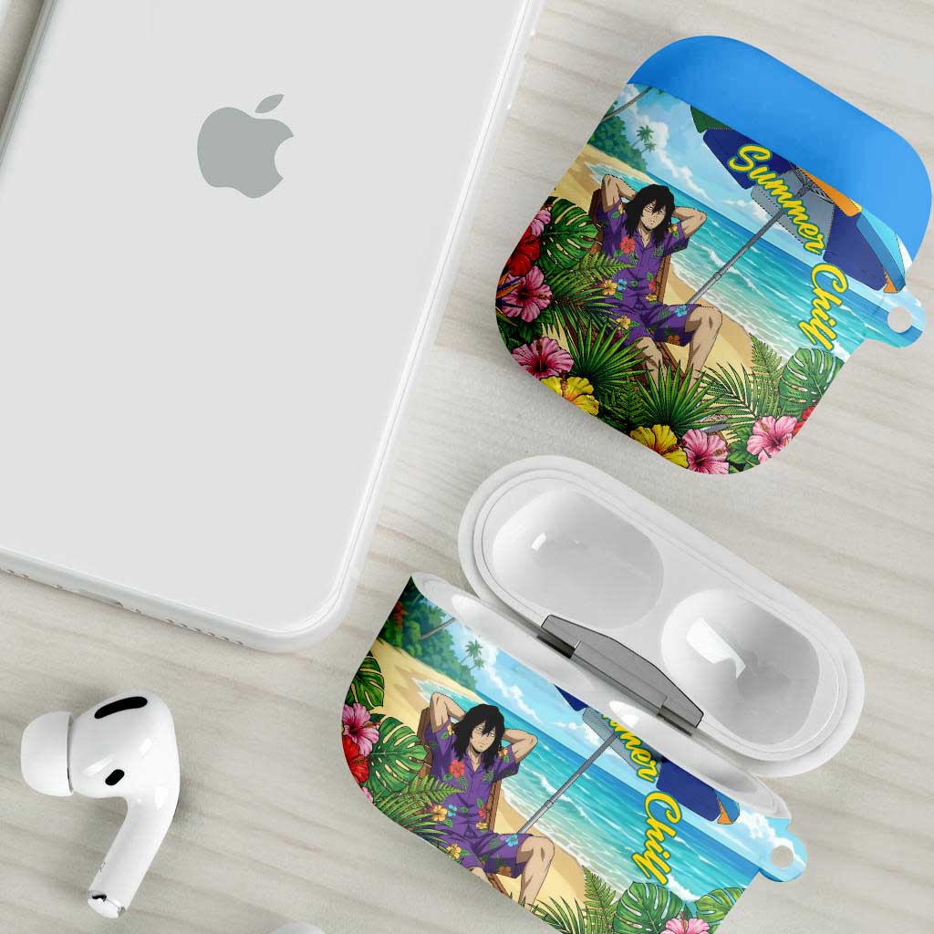 Shouta Aizawa Summer Chill AirPods Case Tropical Anime Relaxation Vibes