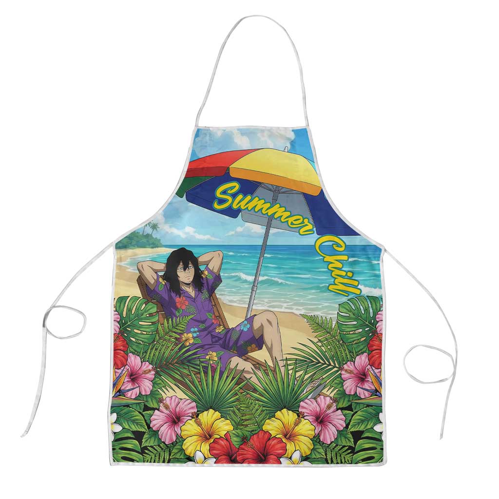 Shouta Aizawa Summer Chill Apron Tropical Anime Relaxation Vibes