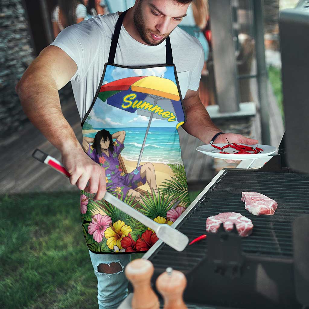 Shouta Aizawa Summer Chill Apron Tropical Anime Relaxation Vibes