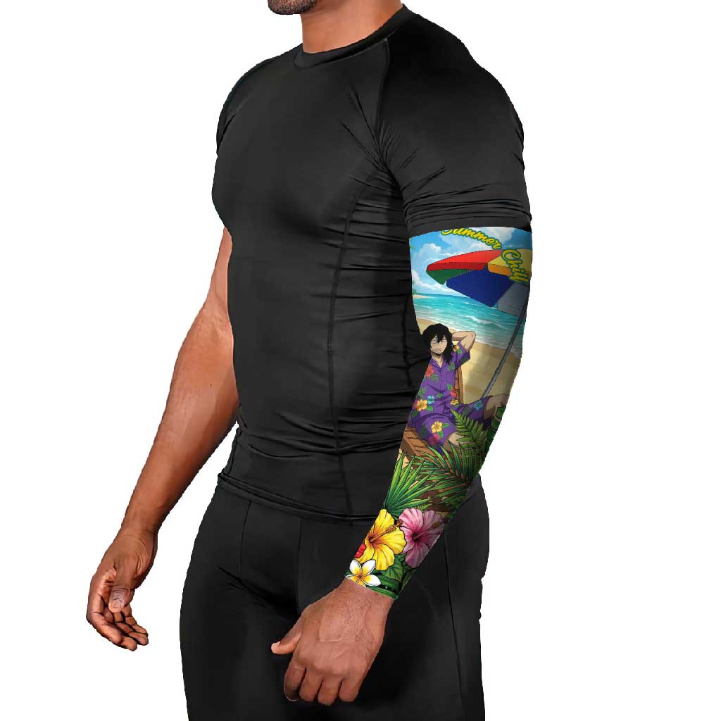 Shouta Aizawa Summer Chill Arm Sleeves Tropical Anime Relaxation Vibes