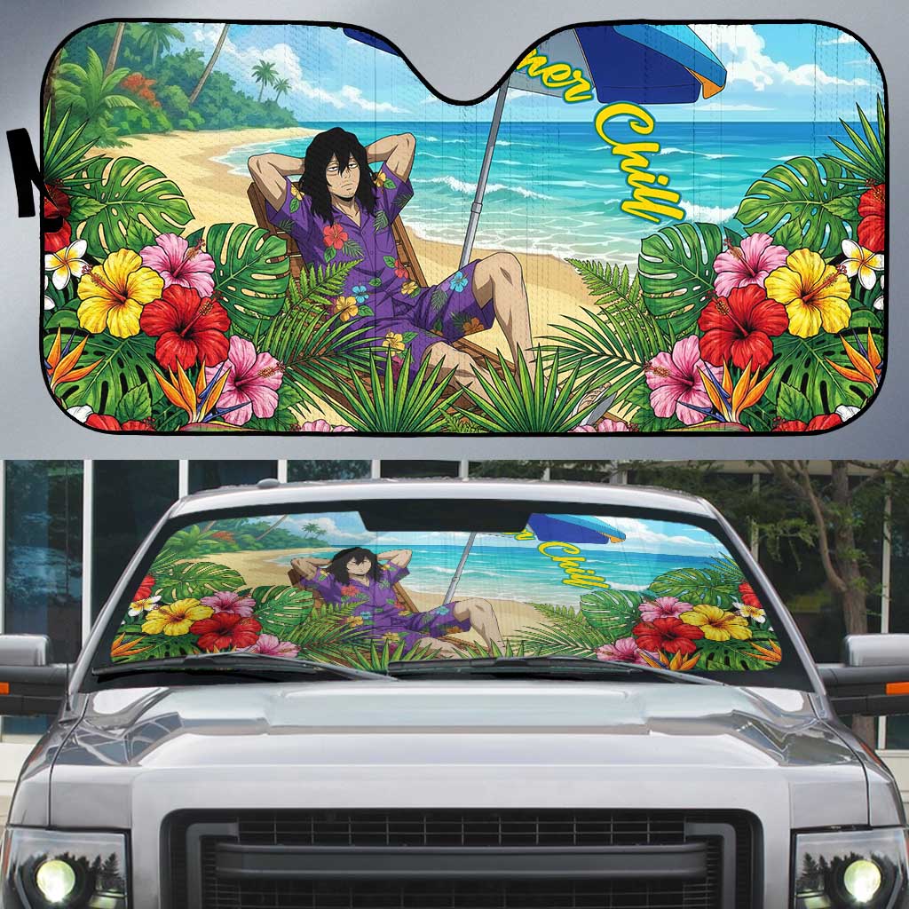 Shouta Aizawa Summer Chill Auto Sun Shade Tropical Anime Relaxation Vibes