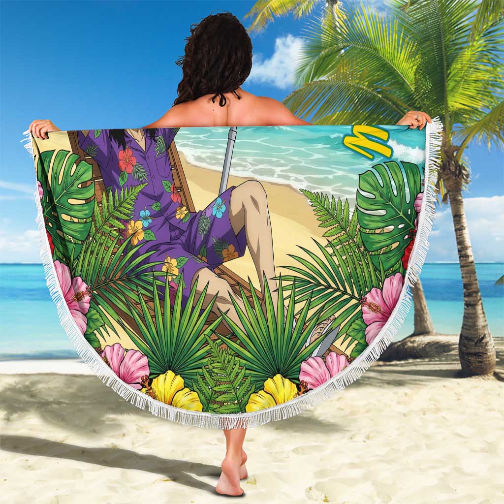 Shouta Aizawa Summer Chill Beach Blanket Tropical Anime Relaxation Vibes