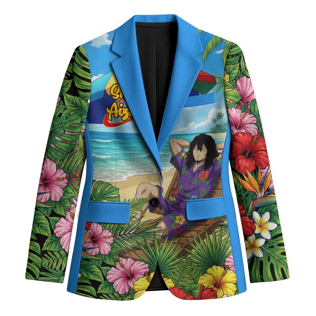 Shouta Aizawa Summer Chill Blazer Tropical Anime Relaxation Vibes