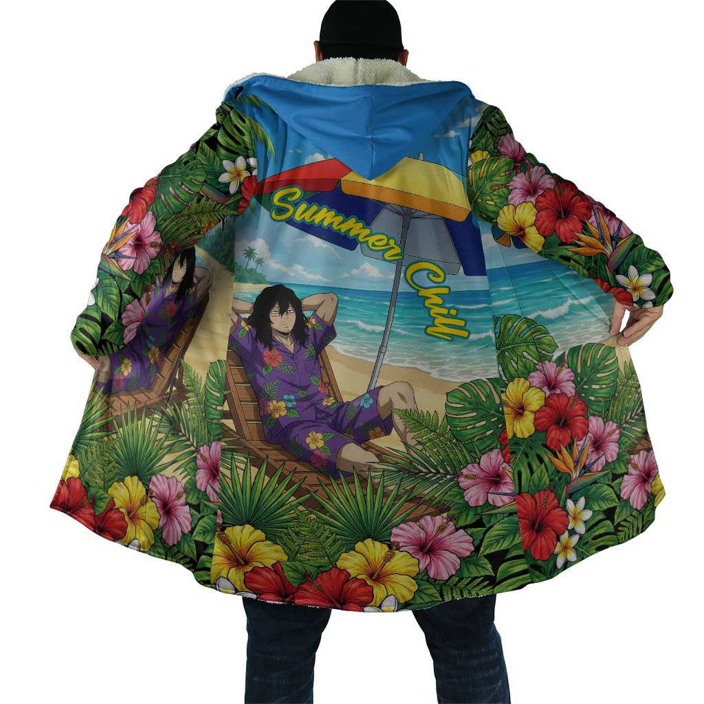 Shouta Aizawa Summer Chill Cloak Tropical Anime Relaxation Vibes