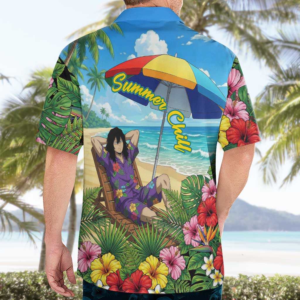 Shouta Aizawa Summer Chill Hawaiian Shirt Tropical Anime Relaxation Vibes