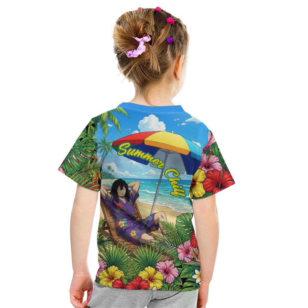 Shouta Aizawa Summer Chill Kid T Shirt Tropical Anime Relaxation Vibes