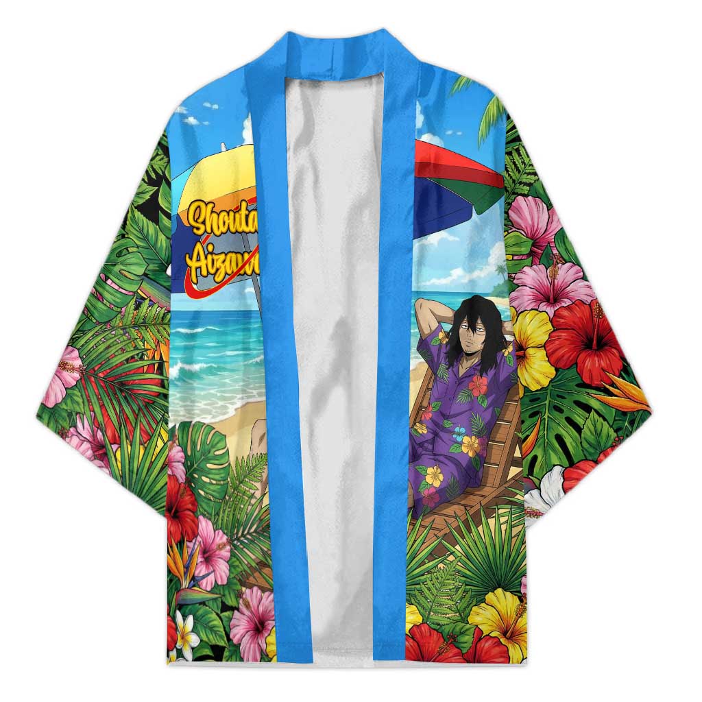 Shouta Aizawa Summer Chill Kimono Tropical Anime Relaxation Vibes