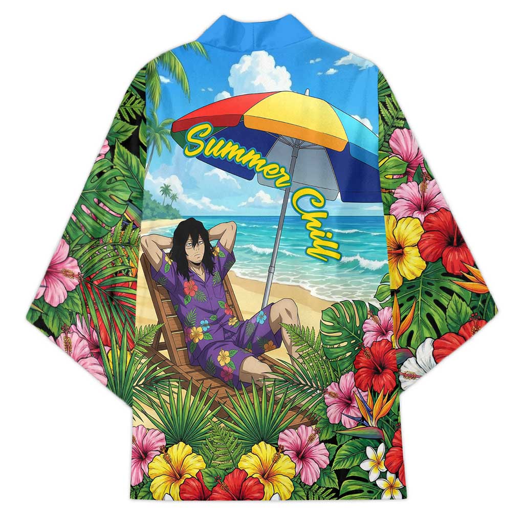 Shouta Aizawa Summer Chill Kimono Tropical Anime Relaxation Vibes