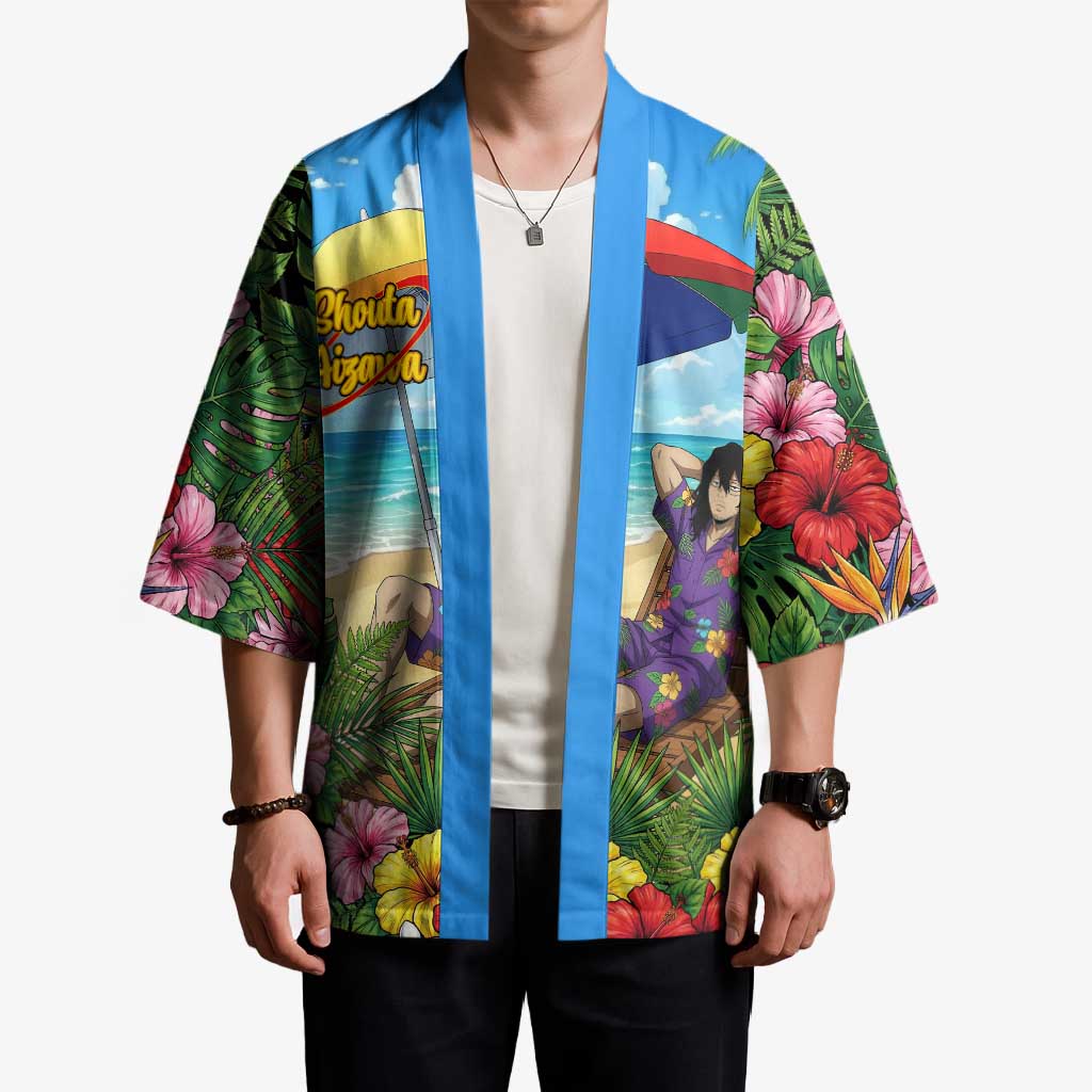 Shouta Aizawa Summer Chill Kimono Tropical Anime Relaxation Vibes