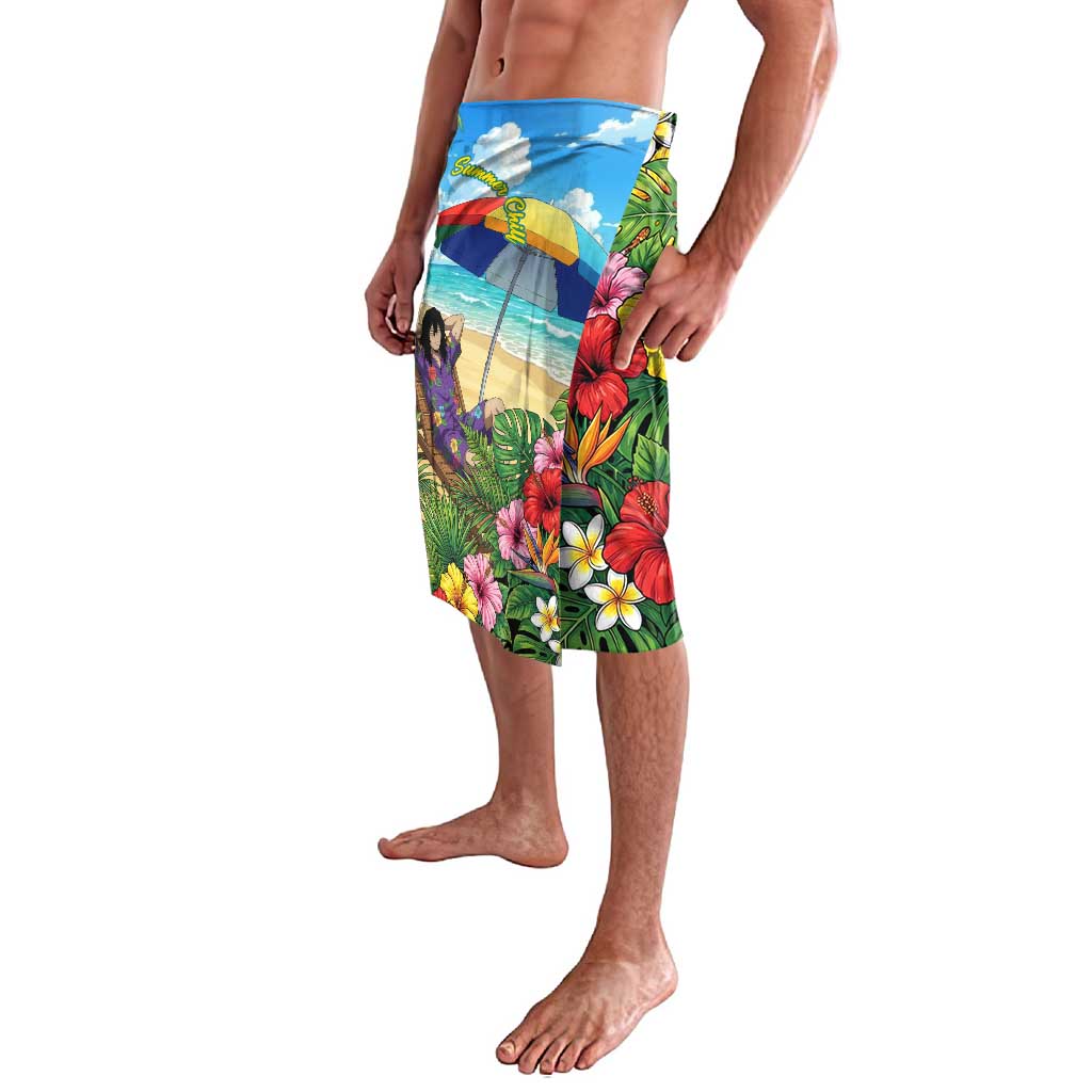 Shouta Aizawa Summer Chill Lavalava Tropical Anime Relaxation Vibes
