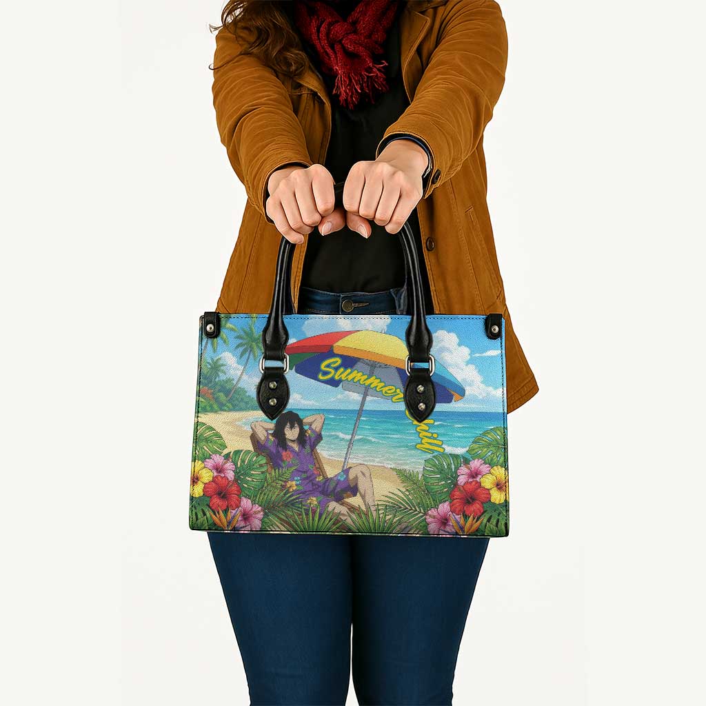 Shouta Aizawa Summer Chill Leather Bag Tropical Anime Relaxation Vibes