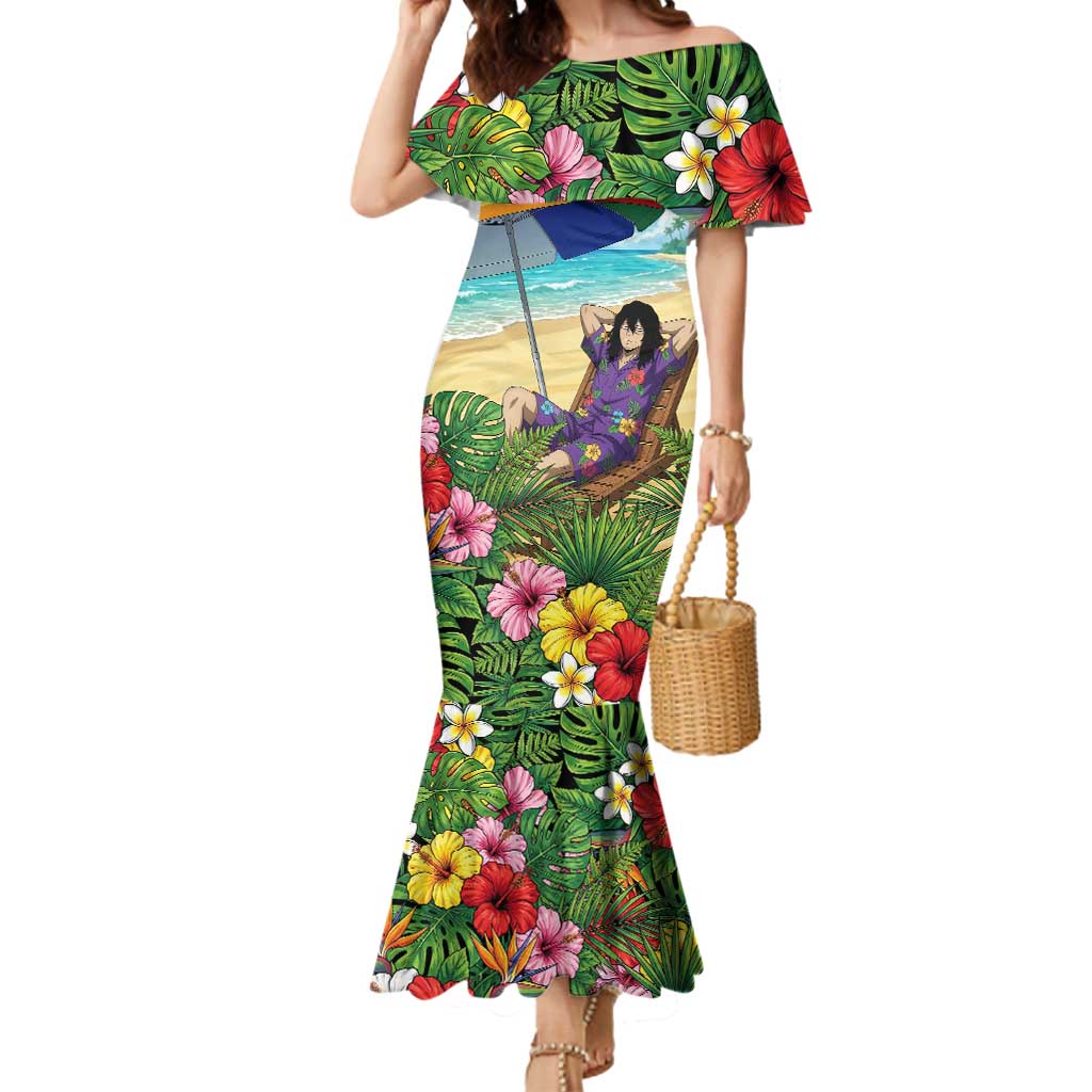 Shouta Aizawa Summer Chill Mermaid Dress Tropical Anime Relaxation Vibes