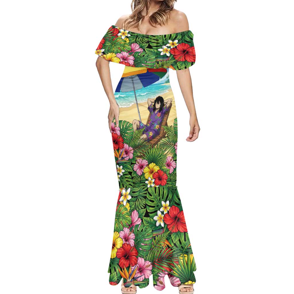 Shouta Aizawa Summer Chill Mermaid Dress Tropical Anime Relaxation Vibes