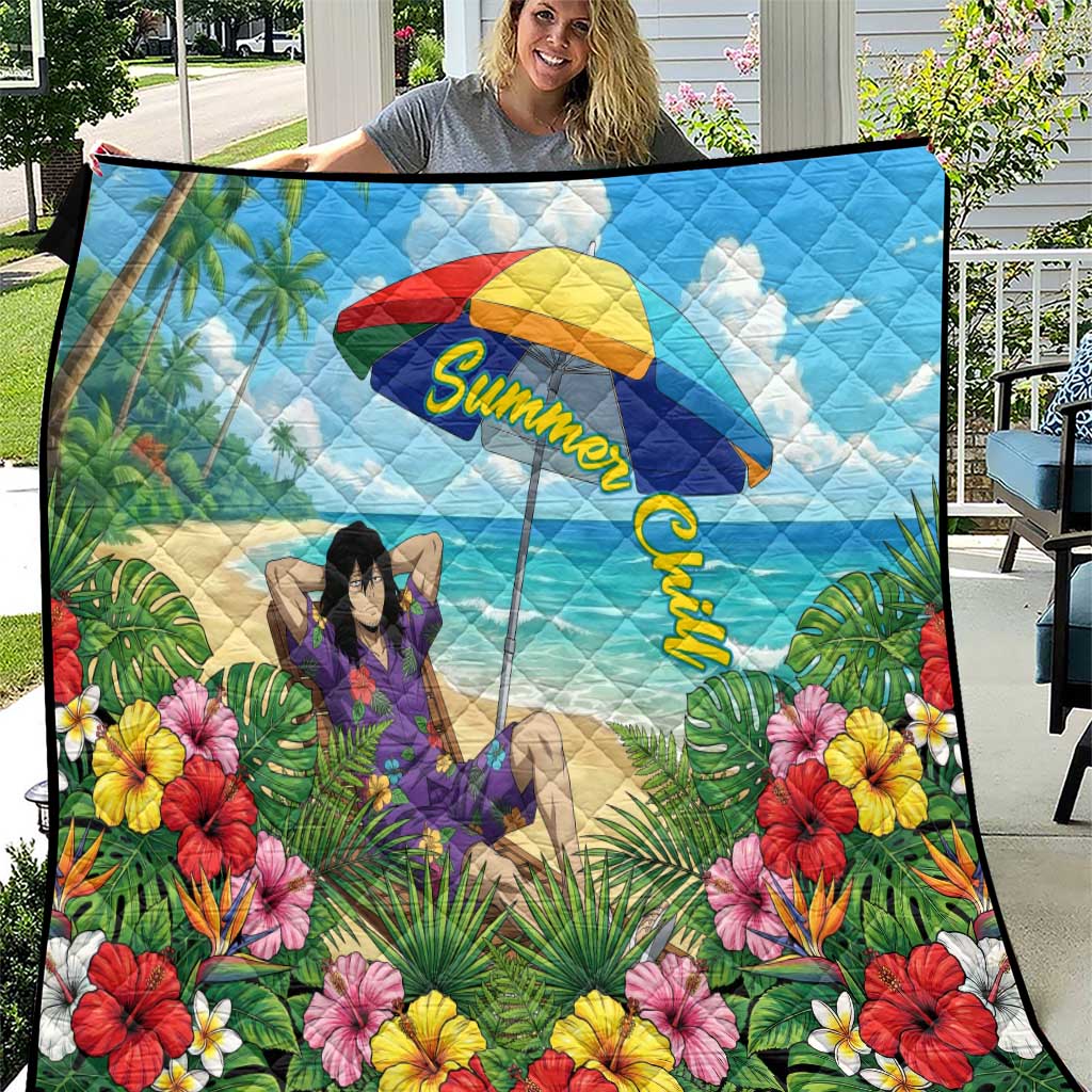Shouta Aizawa Summer Chill Quilt Tropical Anime Relaxation Vibes