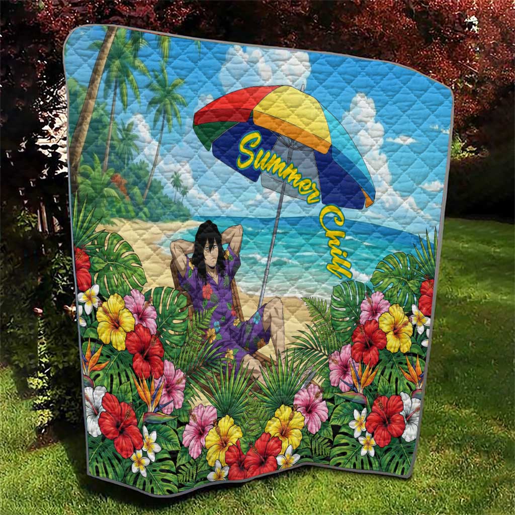 Shouta Aizawa Summer Chill Quilt Tropical Anime Relaxation Vibes