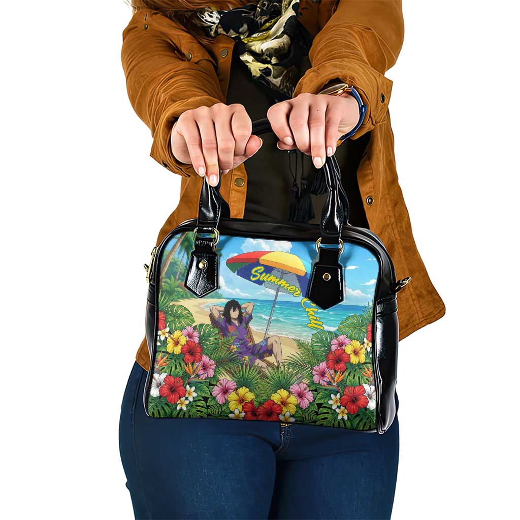 Shouta Aizawa Summer Chill Shoulder Handbag Tropical Anime Relaxation Vibes