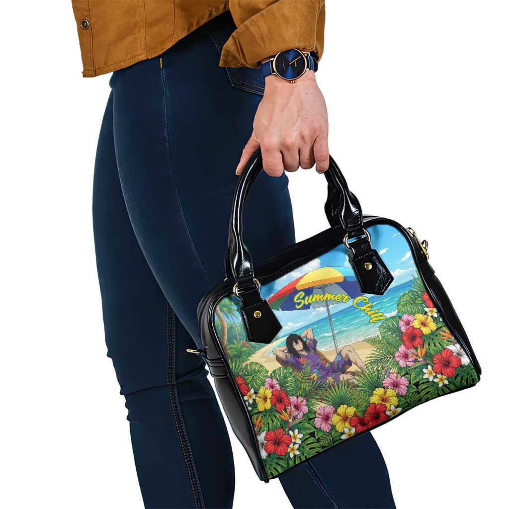 Shouta Aizawa Summer Chill Shoulder Handbag Tropical Anime Relaxation Vibes