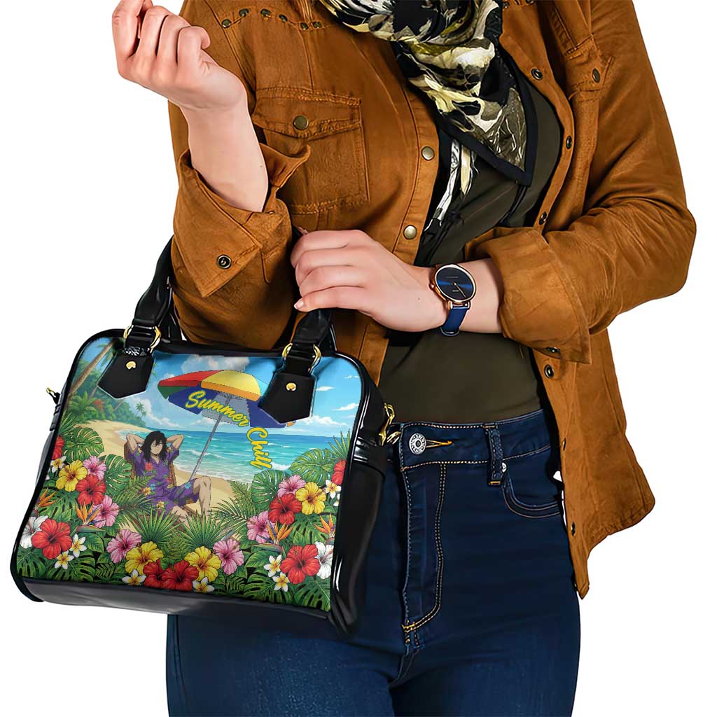 Shouta Aizawa Summer Chill Shoulder Handbag Tropical Anime Relaxation Vibes