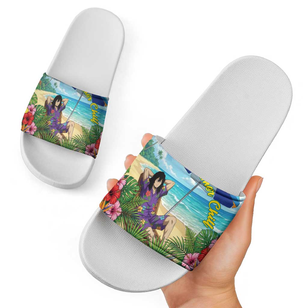 Shouta Aizawa Summer Chill Slide Sandals Tropical Anime Relaxation Vibes