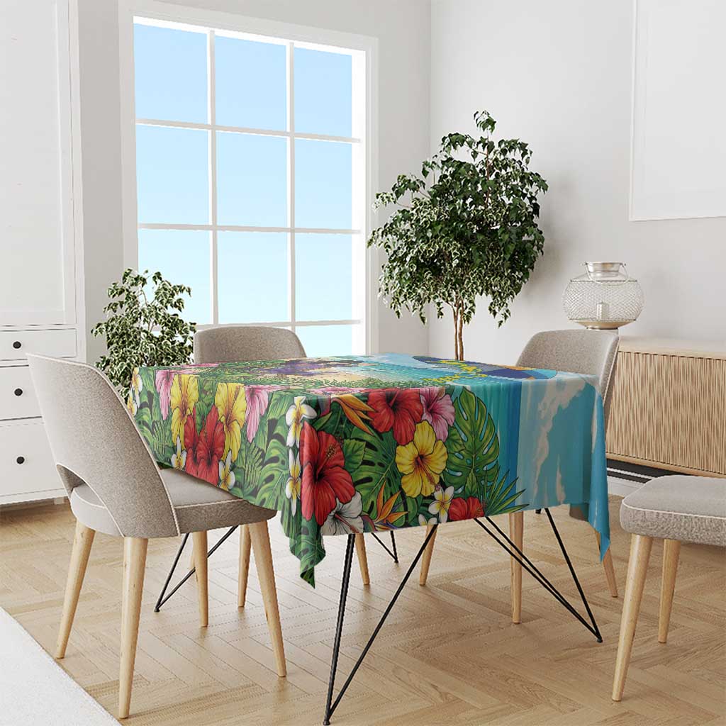 Shouta Aizawa Summer Chill Tablecloth Tropical Anime Relaxation Vibes