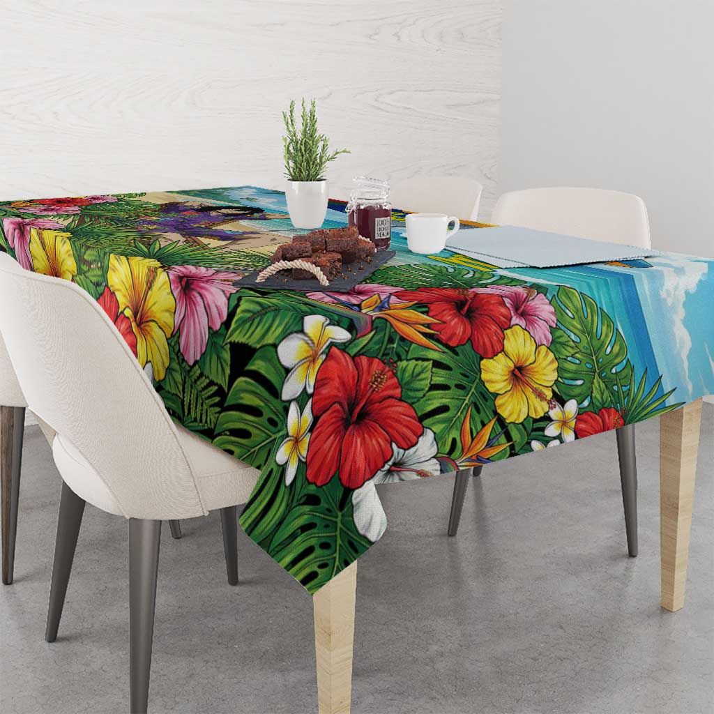 Shouta Aizawa Summer Chill Tablecloth Tropical Anime Relaxation Vibes