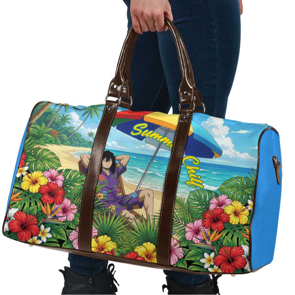 Shouta Aizawa Summer Chill Travel Bag Tropical Anime Relaxation Vibes