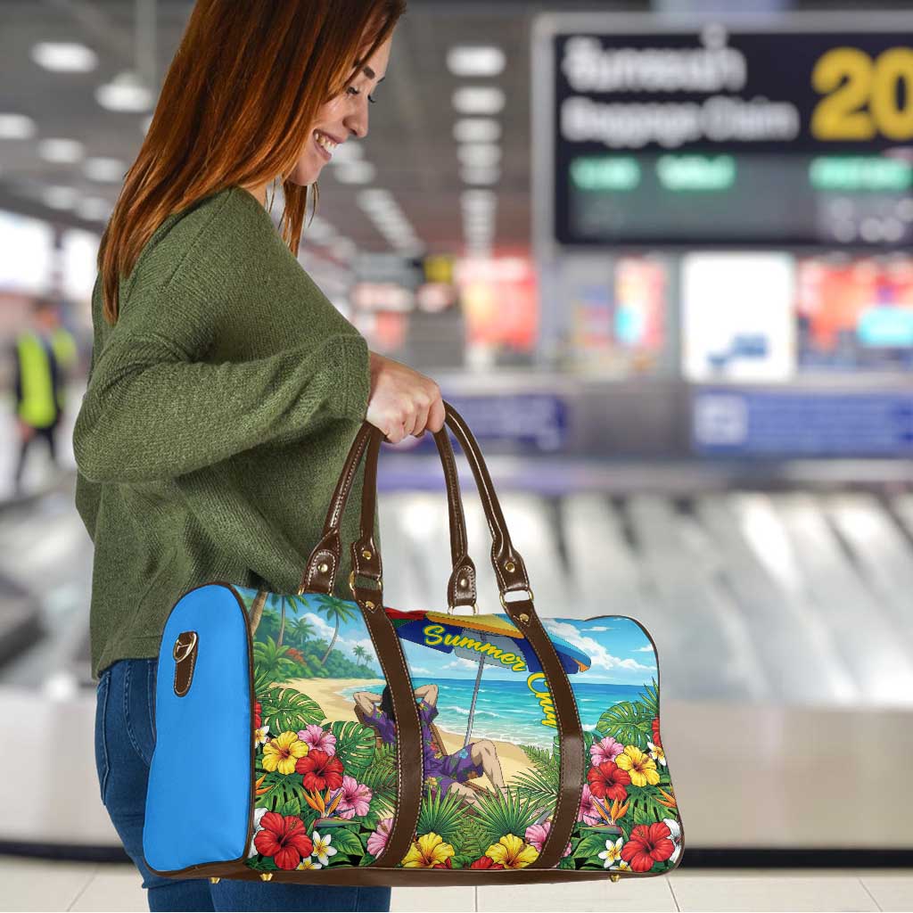Shouta Aizawa Summer Chill Travel Bag Tropical Anime Relaxation Vibes
