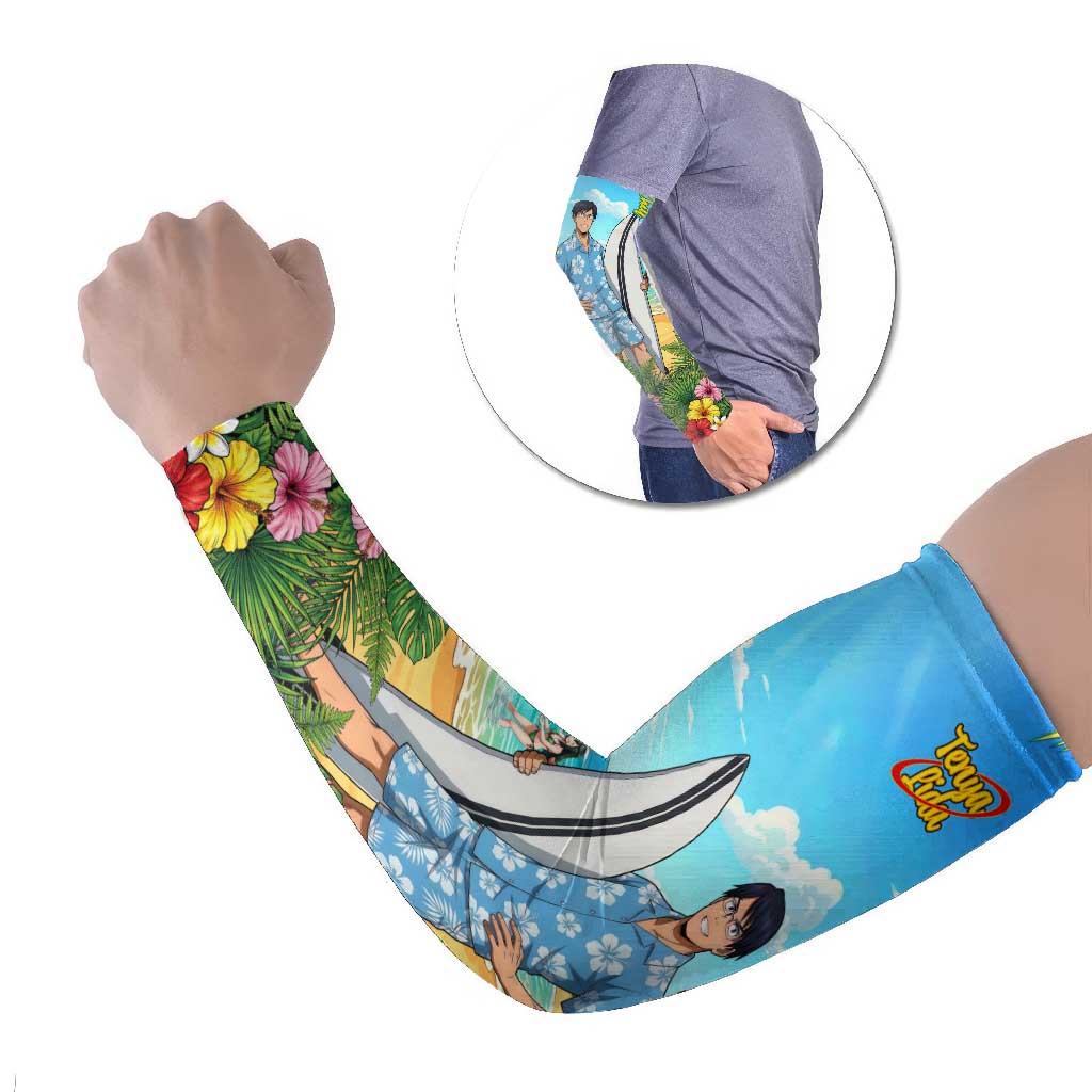 Tenya Iida Summer Chill Arm Sleeves Tropical Anime Surf Escape