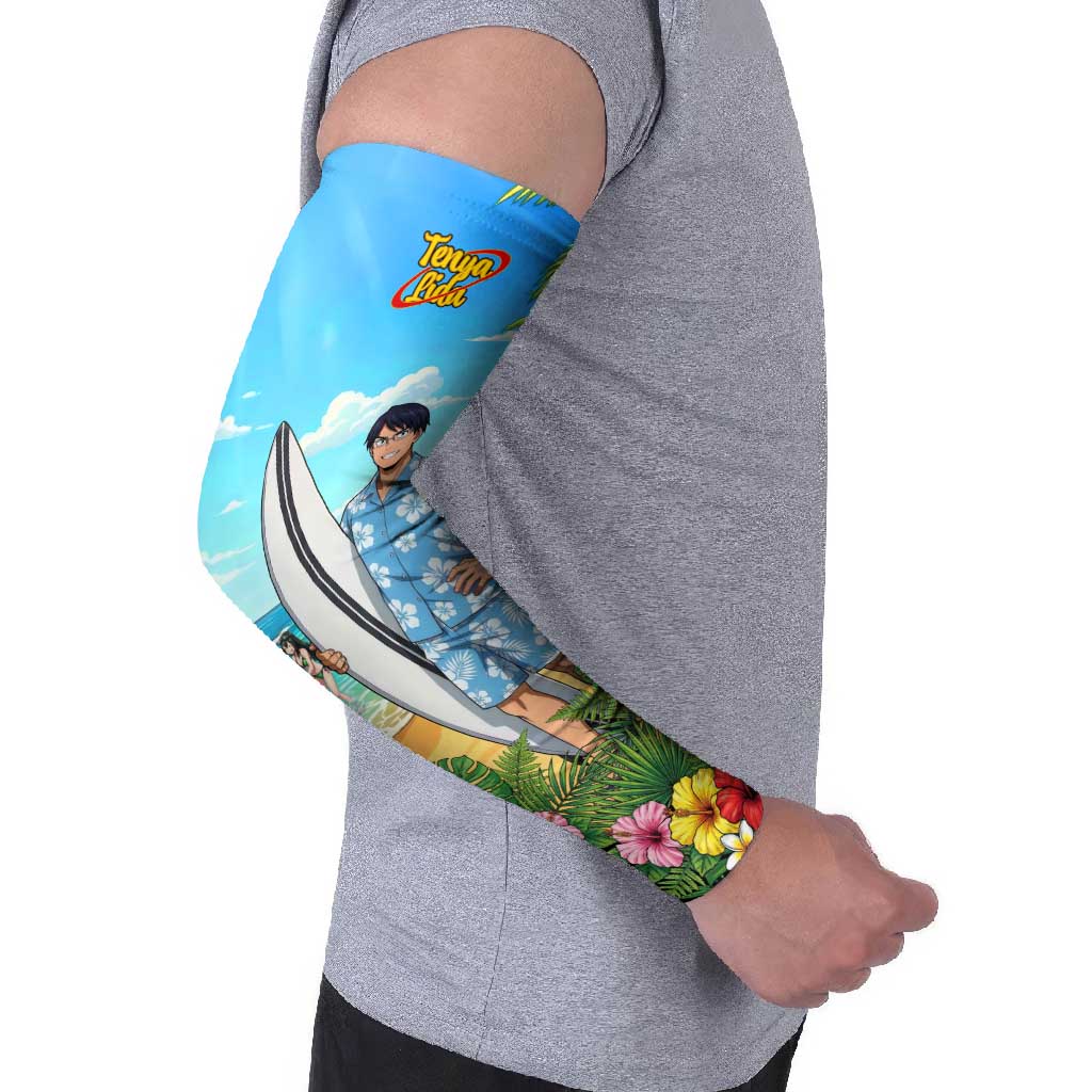 Tenya Iida Summer Chill Arm Sleeves Tropical Anime Surf Escape