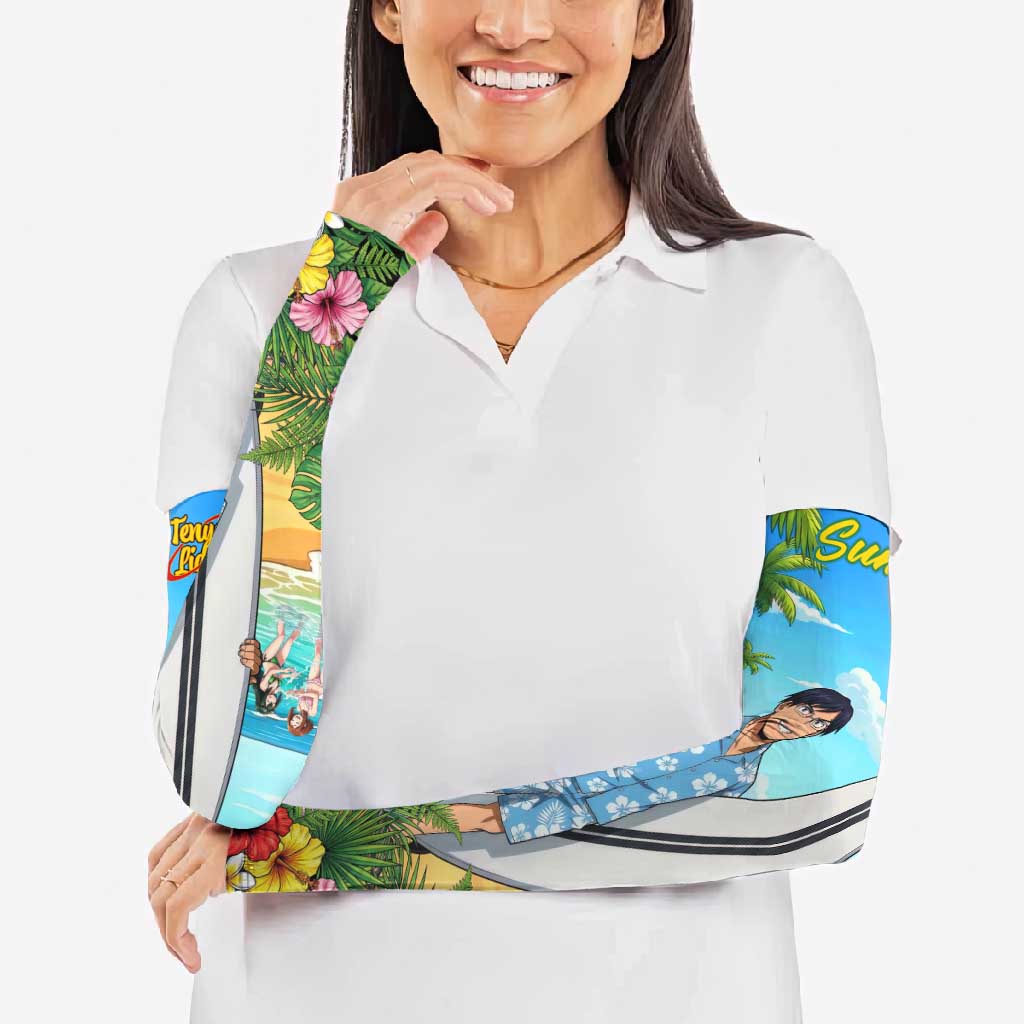 Tenya Iida Summer Chill Arm Sleeves Tropical Anime Surf Escape
